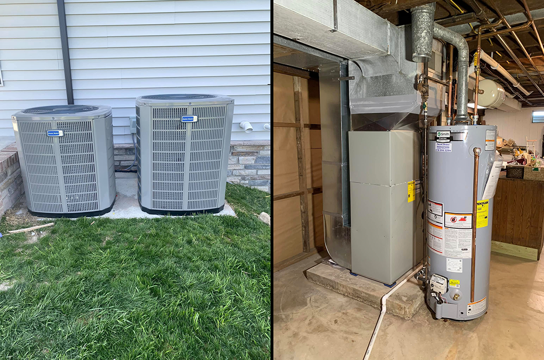home ac unit installed outside